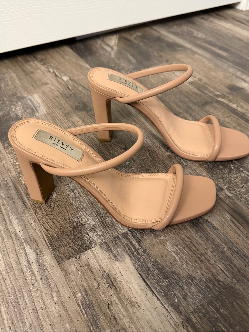 Steve Madden Women’s Nude Heel Sandals Size 8